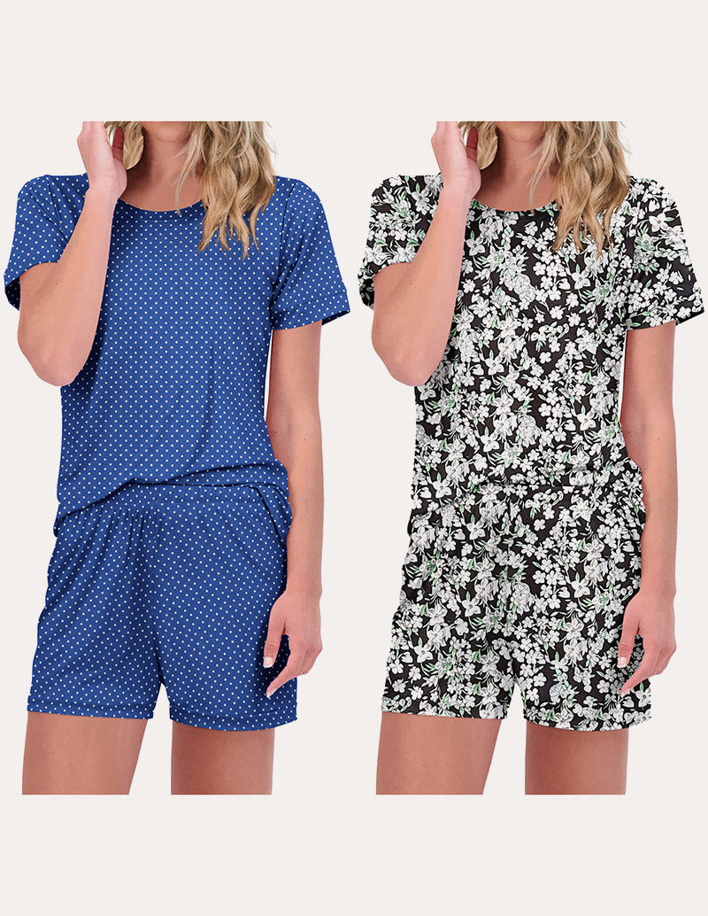 2-Pack Printed Short Sleeve Pajama Sets (US Only)