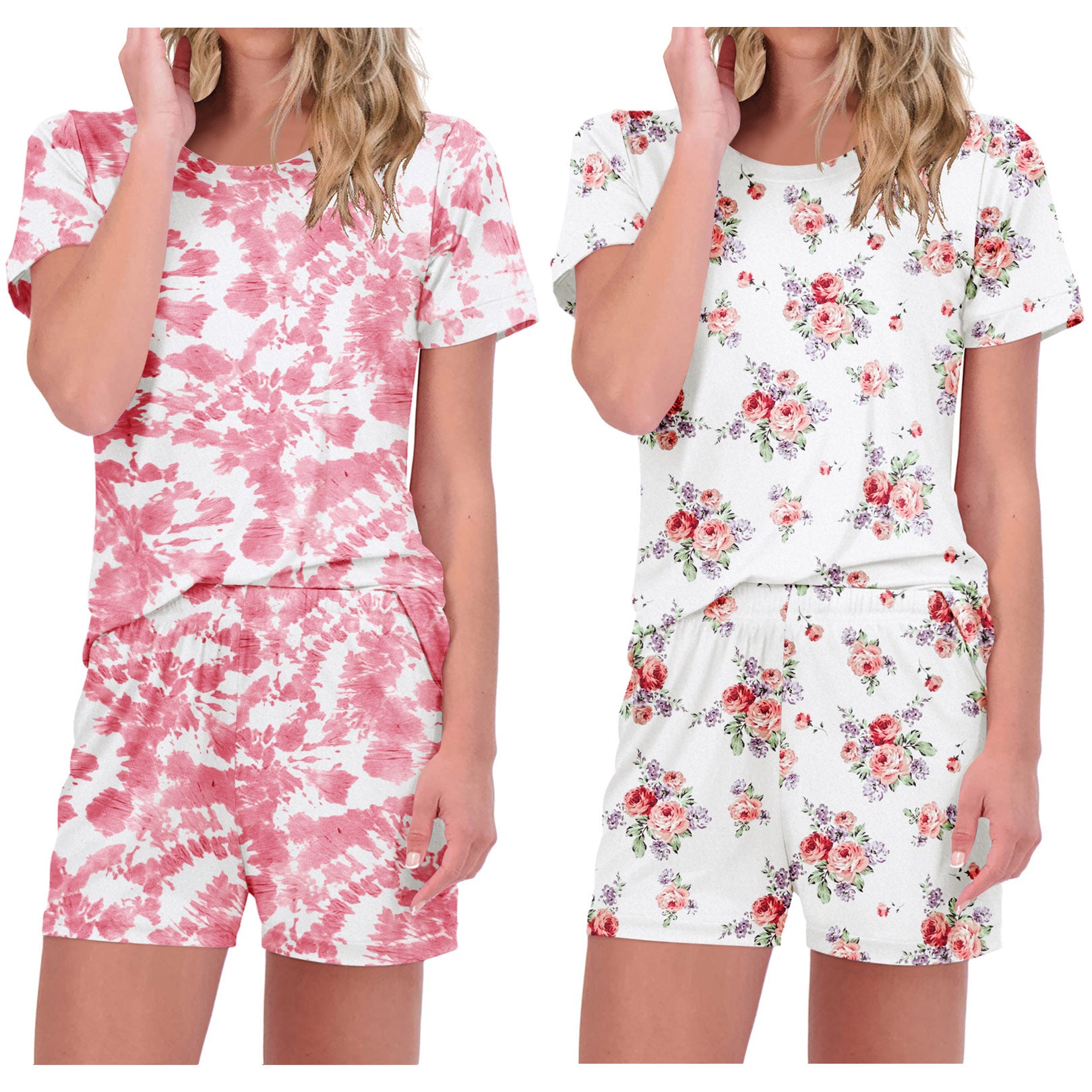 2-Pack Printed Short Sleeve Pajama Sets (US Only)