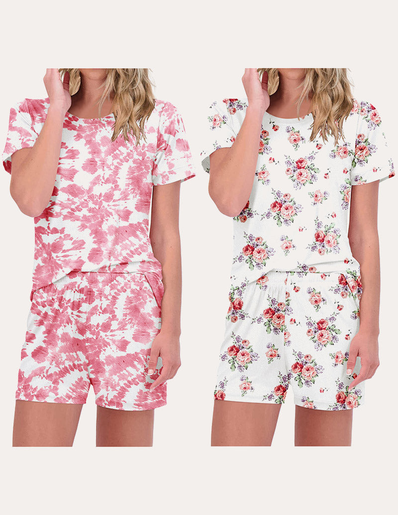 2-Pack Printed Short Sleeve Pajama Sets (US Only)