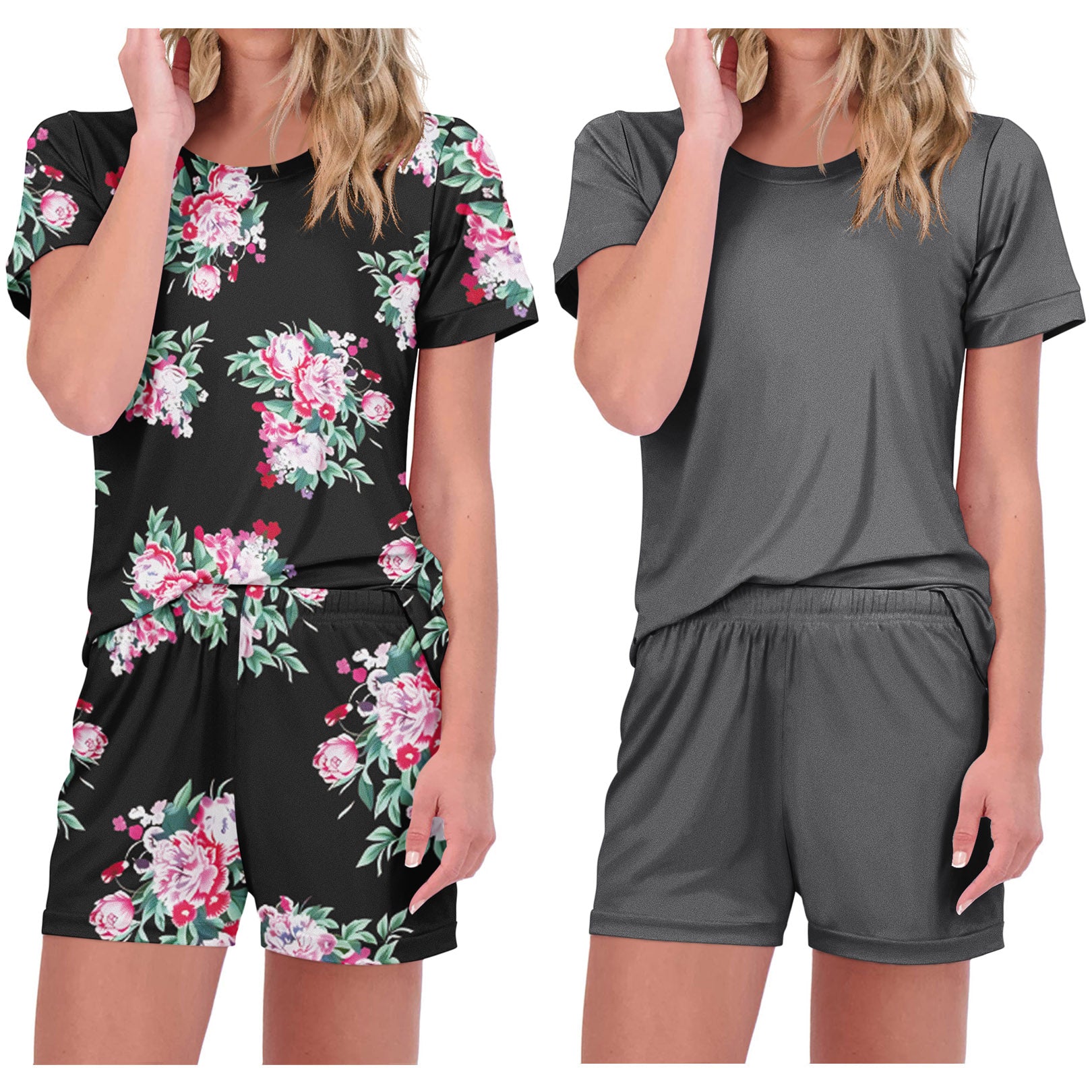 2-Pack Printed Short Sleeve Pajama Sets (US Only)