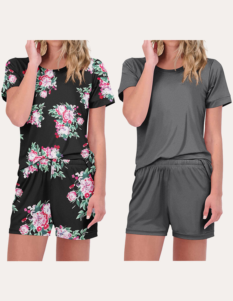 2-Pack Printed Short Sleeve Pajama Sets (US Only)