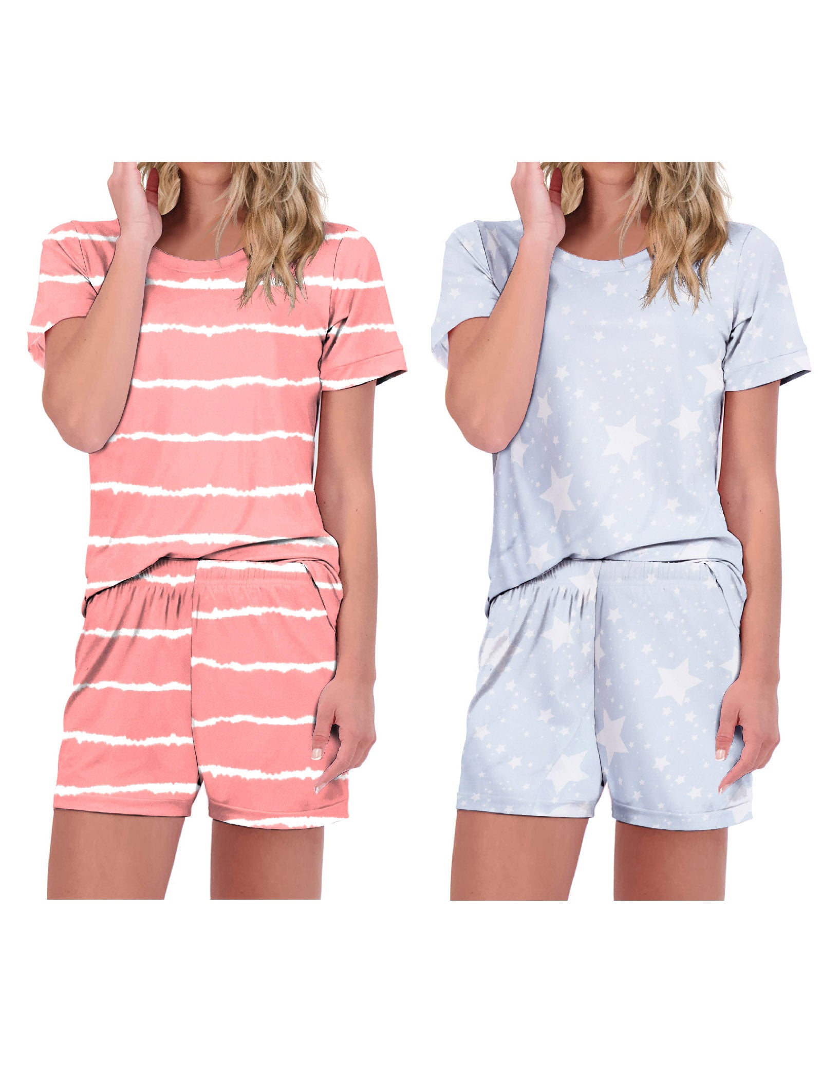 2-Pack Printed Short Sleeve Pajama Sets (US Only)