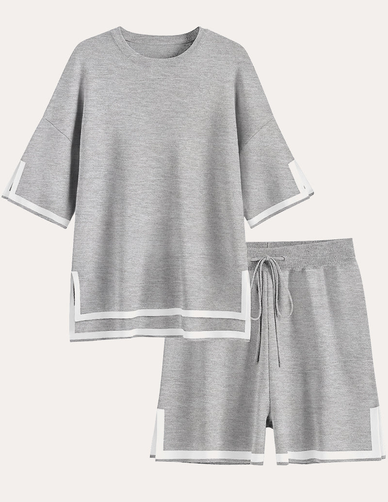 Colorblock Knit 2-Piece Pajama Sets (US Only)