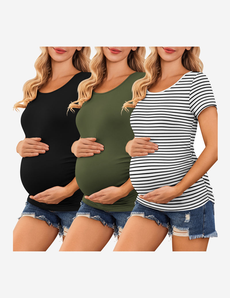 Casual 3 Packs Maternity T-Shirts (US Only)