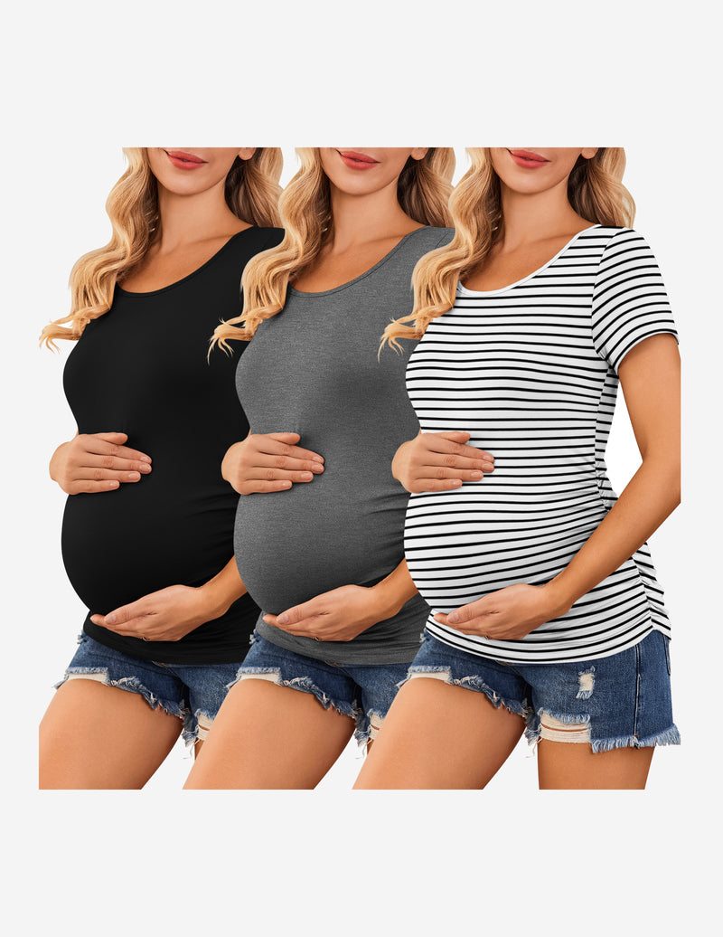 Casual 3 Packs Maternity T-Shirts (US Only)