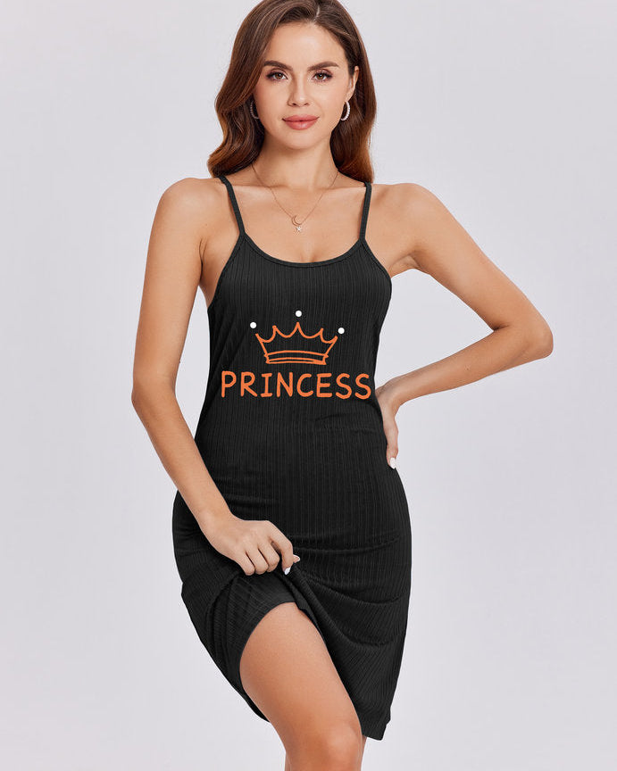 Ekouaer Women's Nightgown Chemise Sleepwear Rib Knit Nightwear