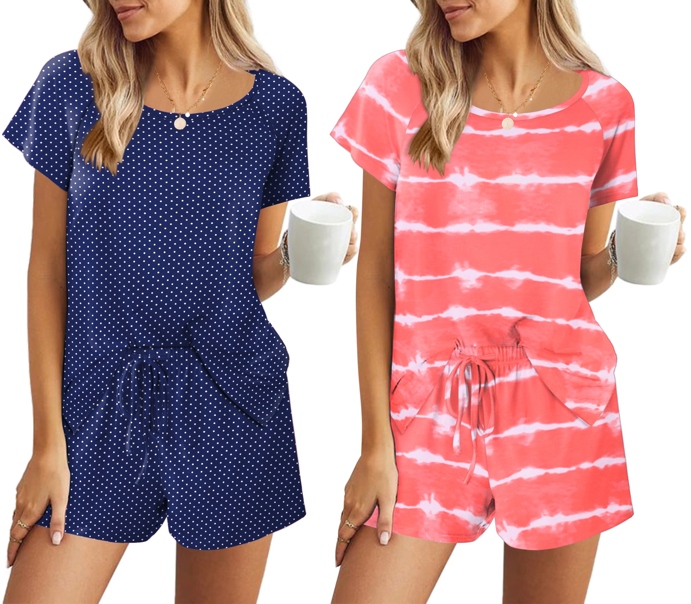 2 Pack Short Sleeve Pajama Set (US Only)