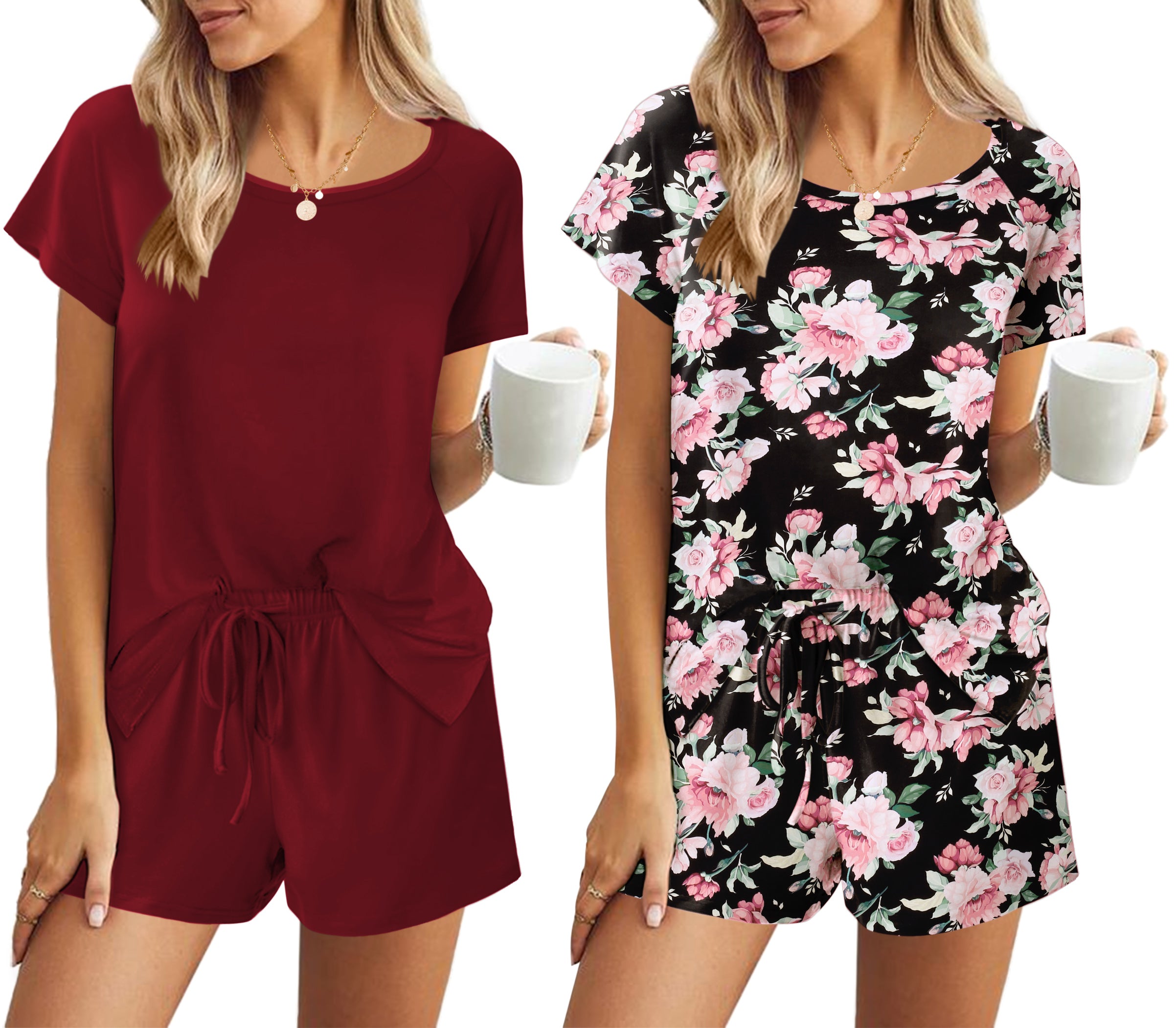 2 Pack Short Sleeve Pajama Set (US Only)