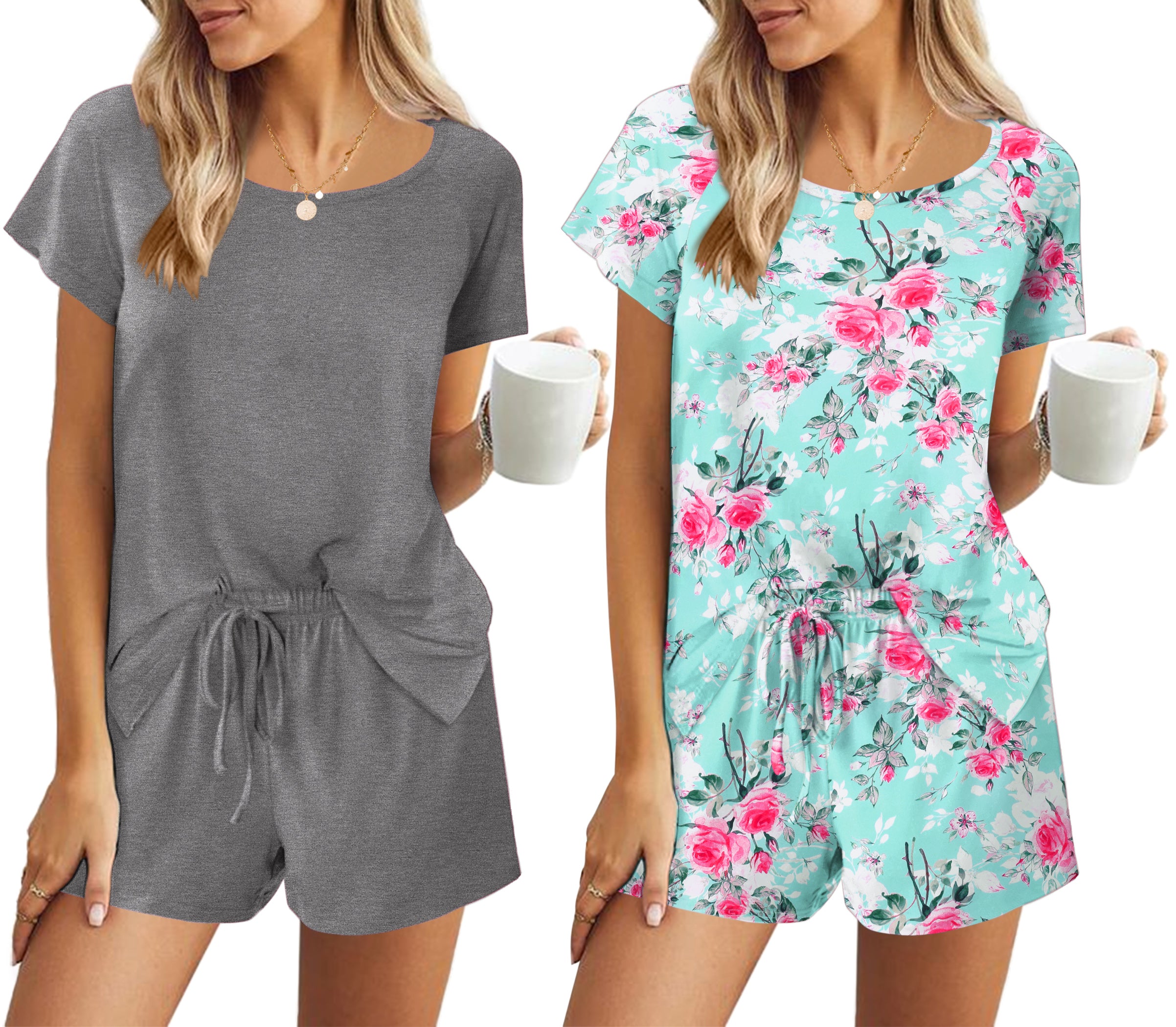 2 Pack Short Sleeve Pajama Set (US Only)