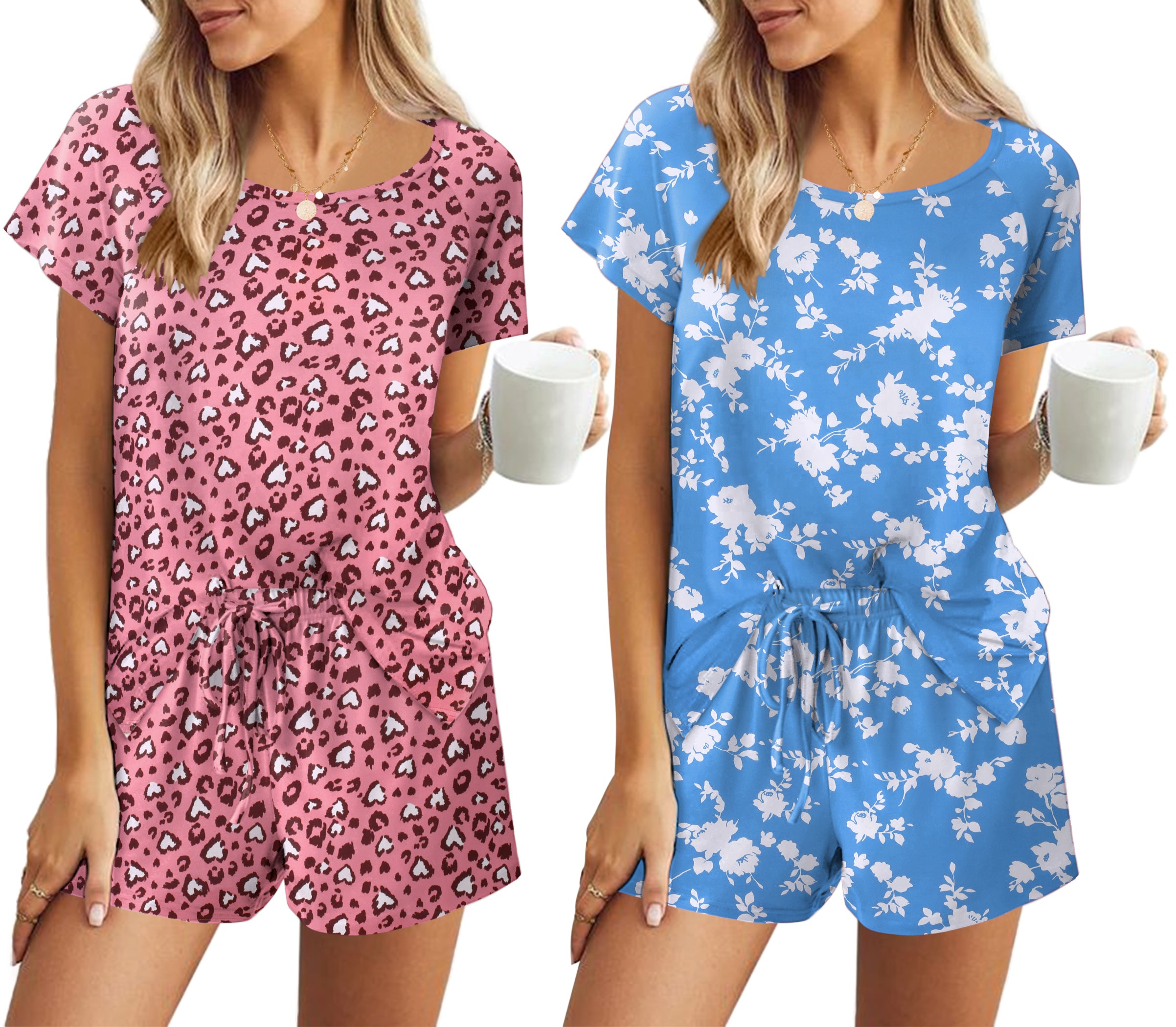 2 Pack Short Sleeve Pajama Set (US Only)