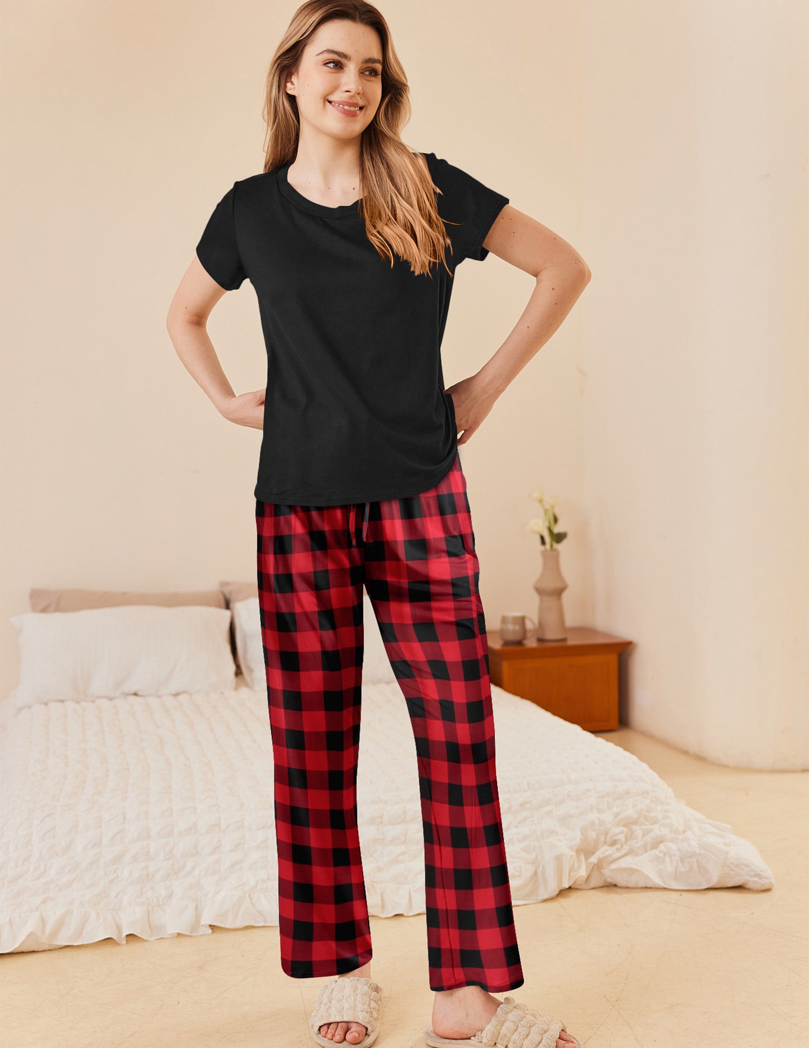 Classic 2-Piece Plaid Pajama Sets (US Only)