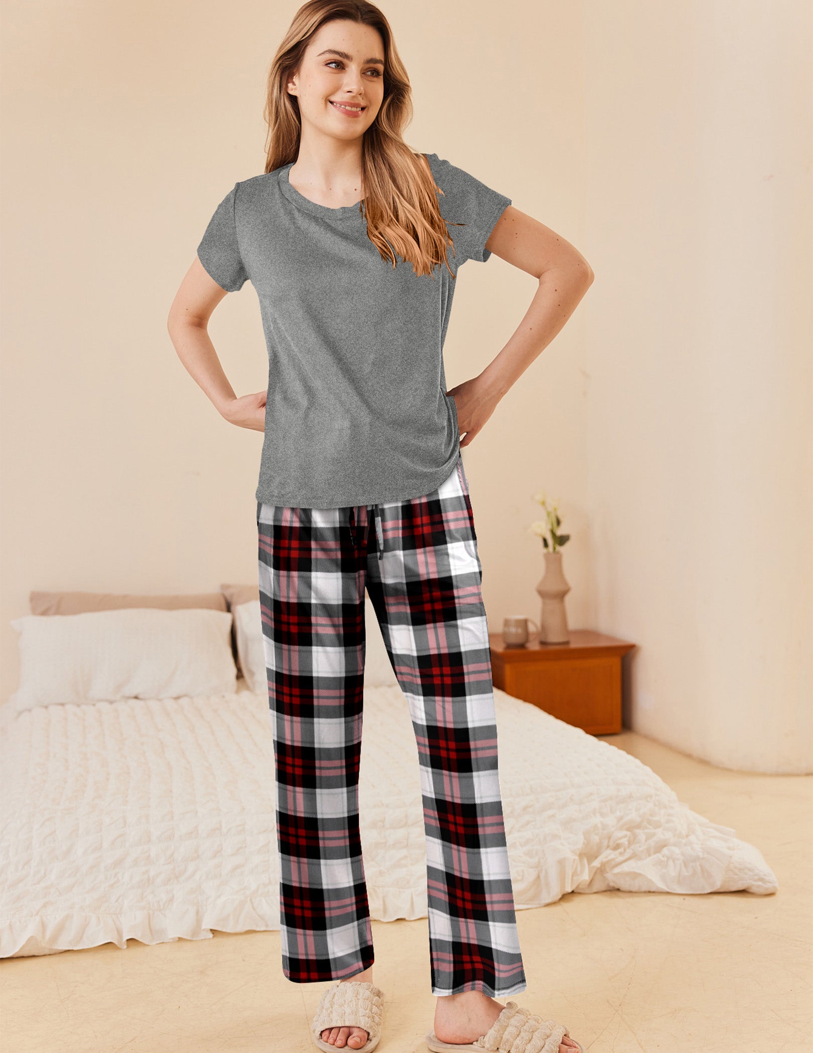 Classic 2-Piece Plaid Pajama Sets (US Only)