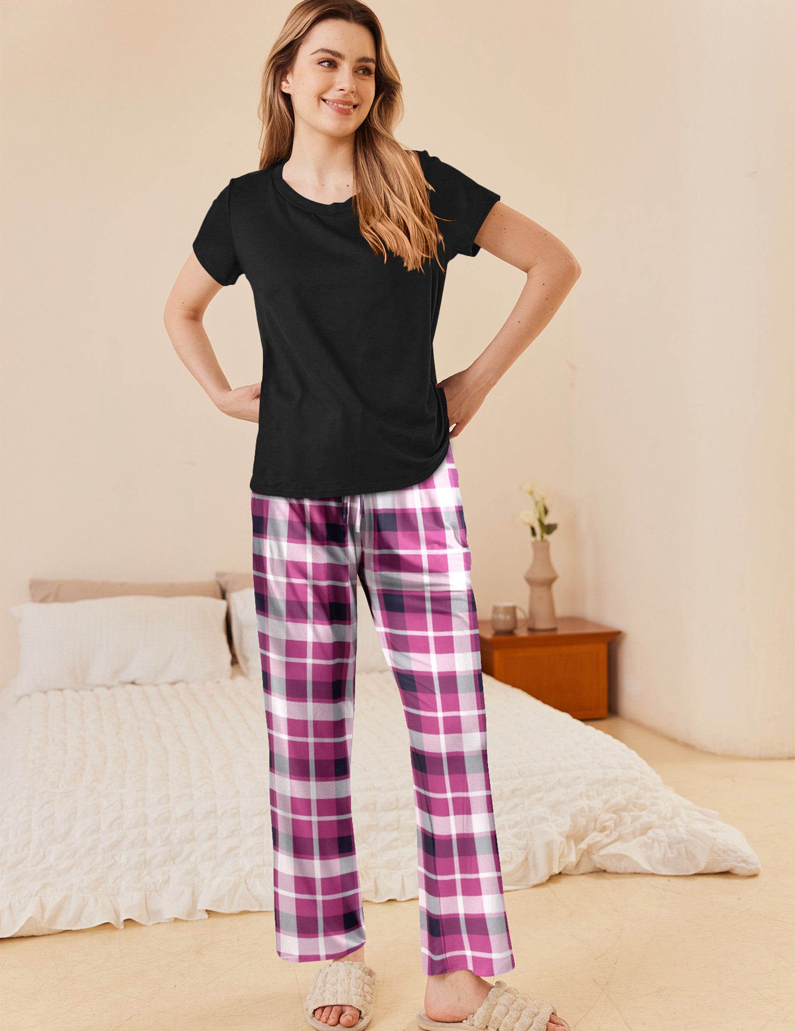 Classic 2-Piece Plaid Pajama Sets (US Only)