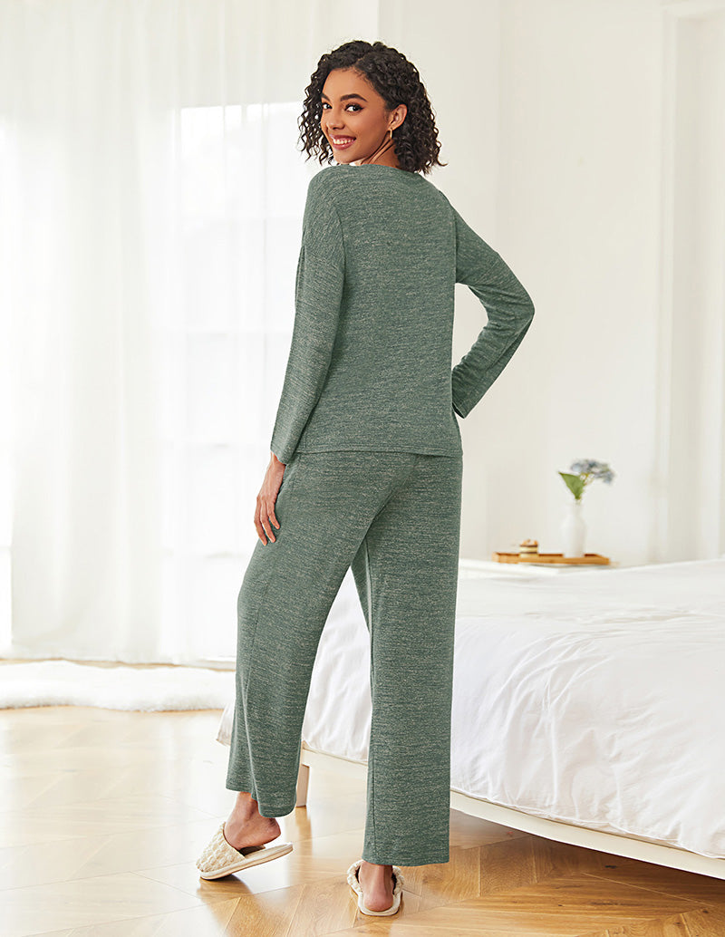 Soft Ribbed Knit Lounge Set (US Only)