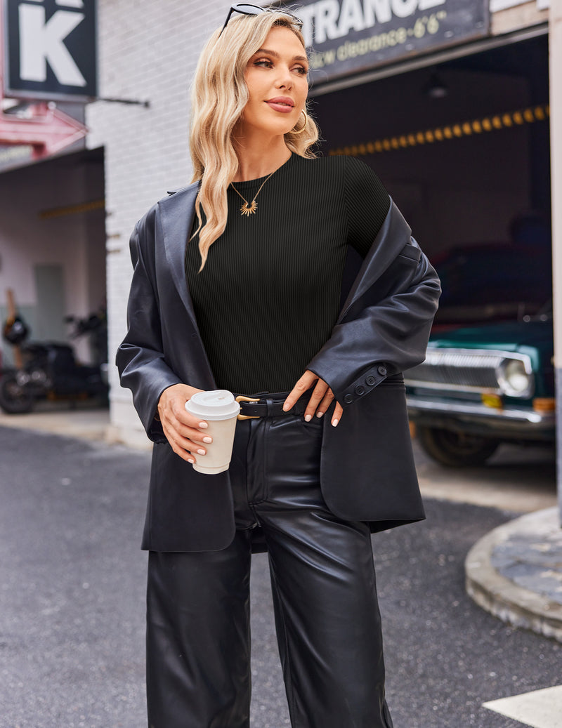 Ekouaer Long Sleeve Shirts 3 Packs Stretchy Tops