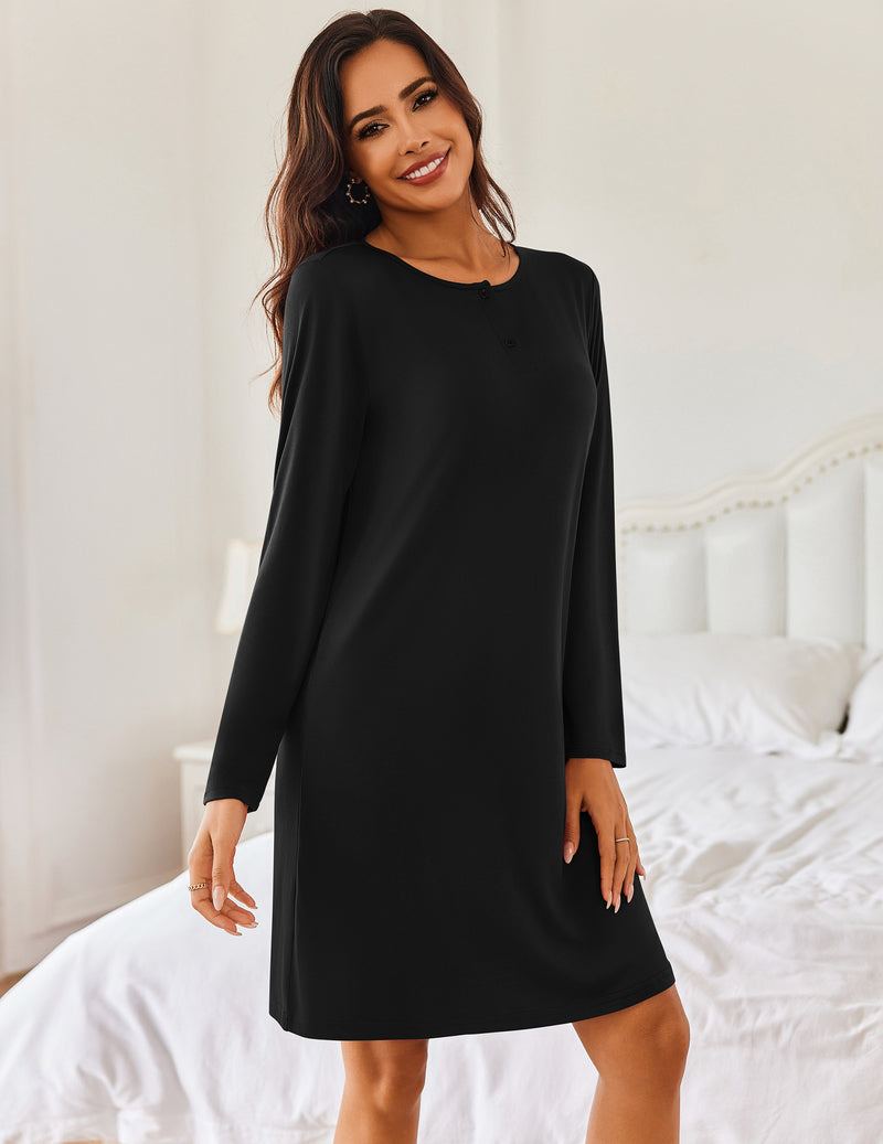 Comfy Soft 2 PCS Sleepshirt Dress (US Only)