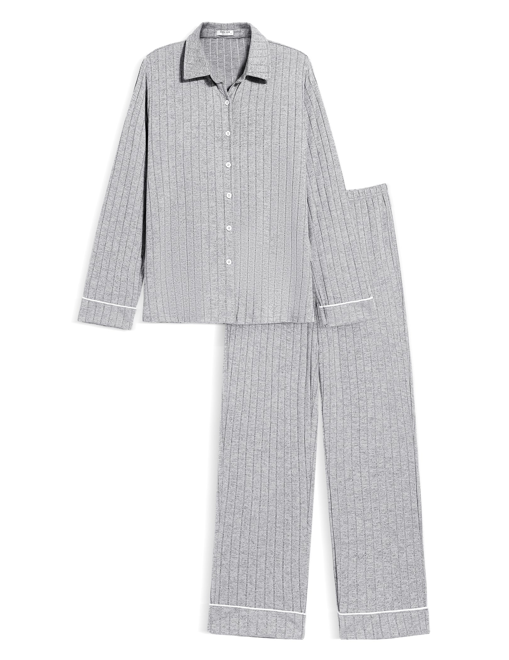 Simple Cozy Ribbed Pajama Set (US Only)