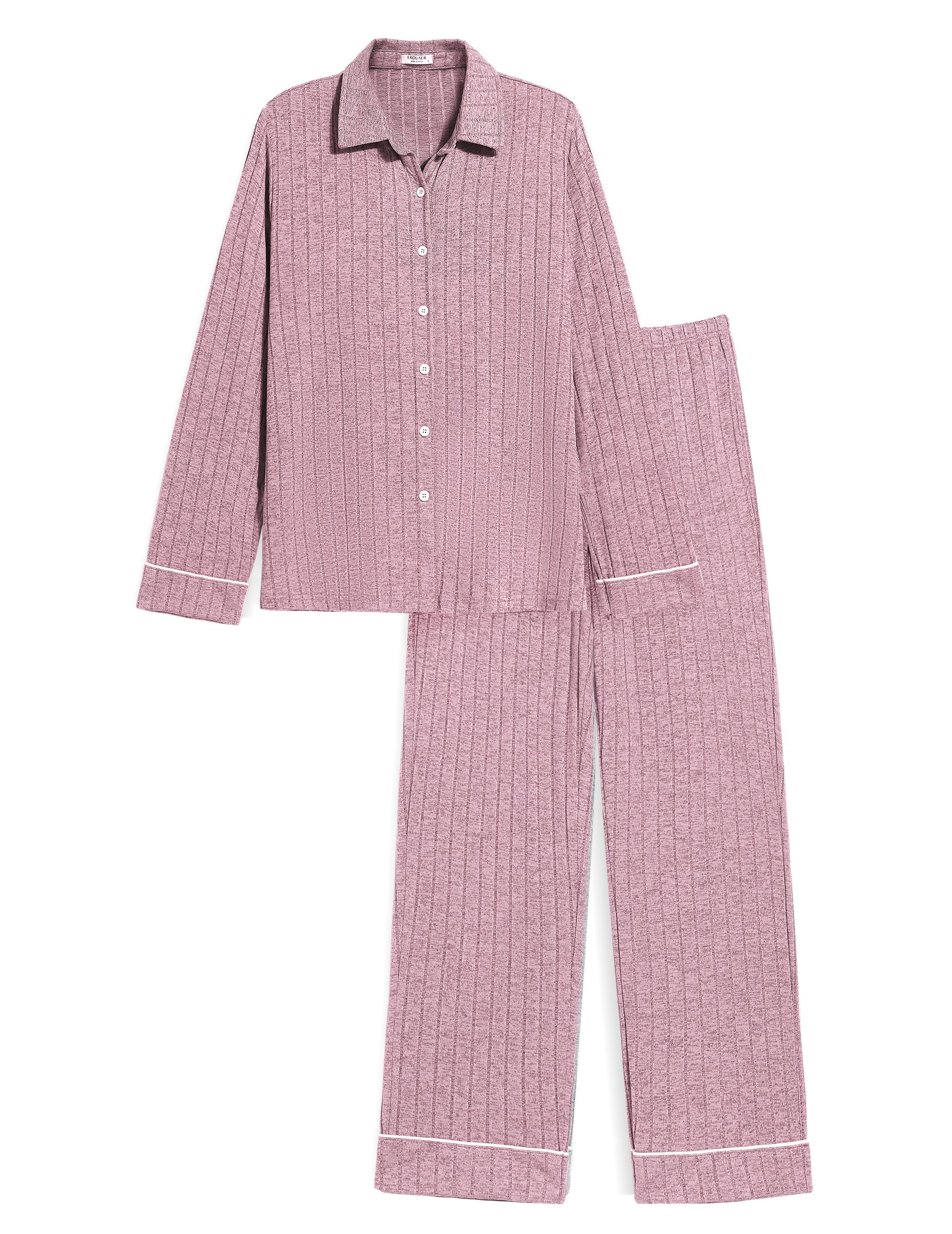 Simple Cozy Ribbed Pajama Set (US Only)