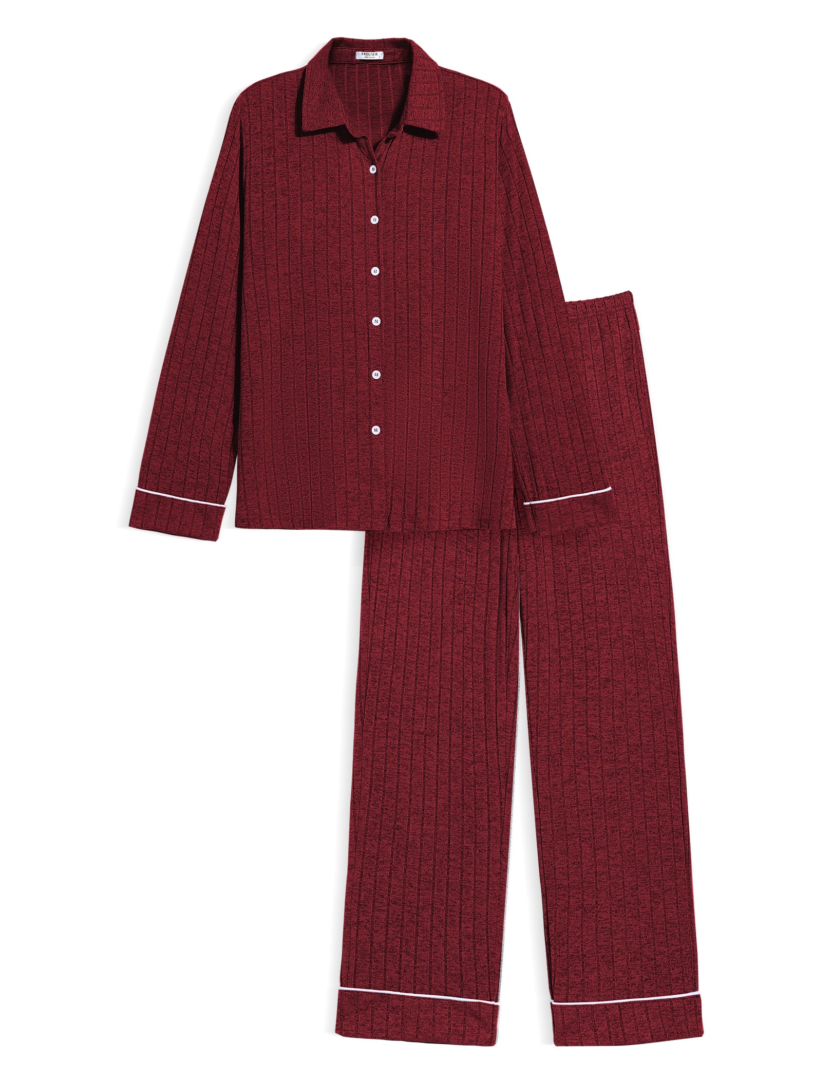 Simple Cozy Ribbed Pajama Set (US Only)