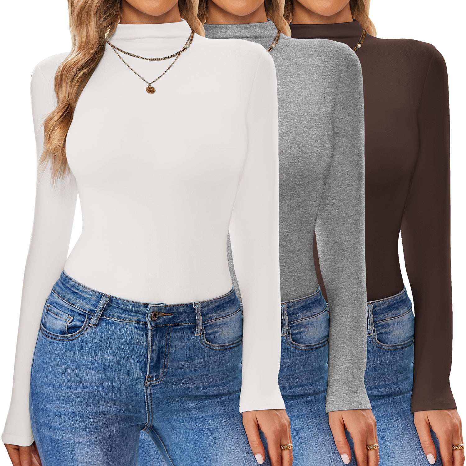 3 Pack Turtleneck Thermal Undershirts (US Only)