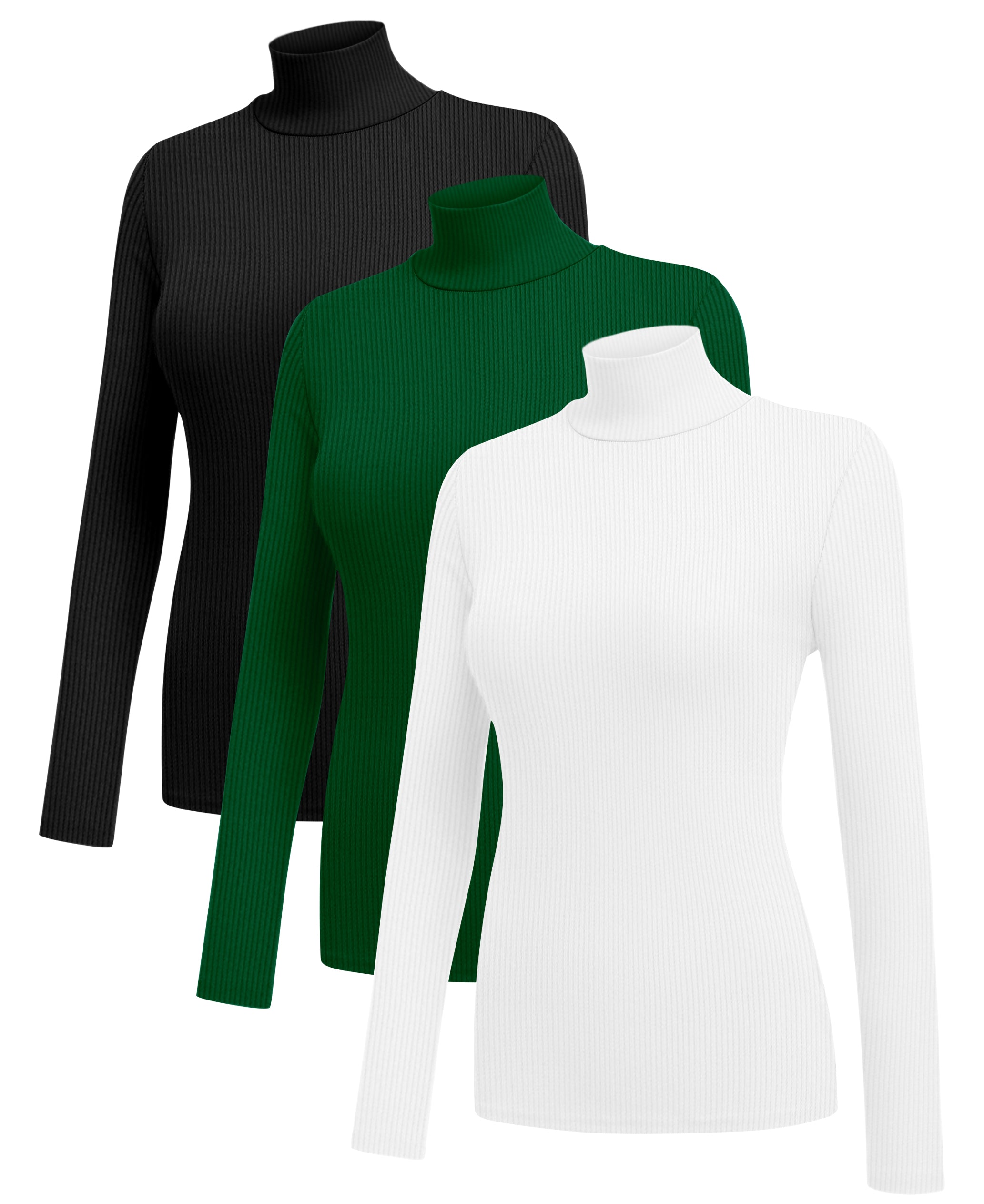 3 Pack Turtleneck Ribbed Thermal (US Only)