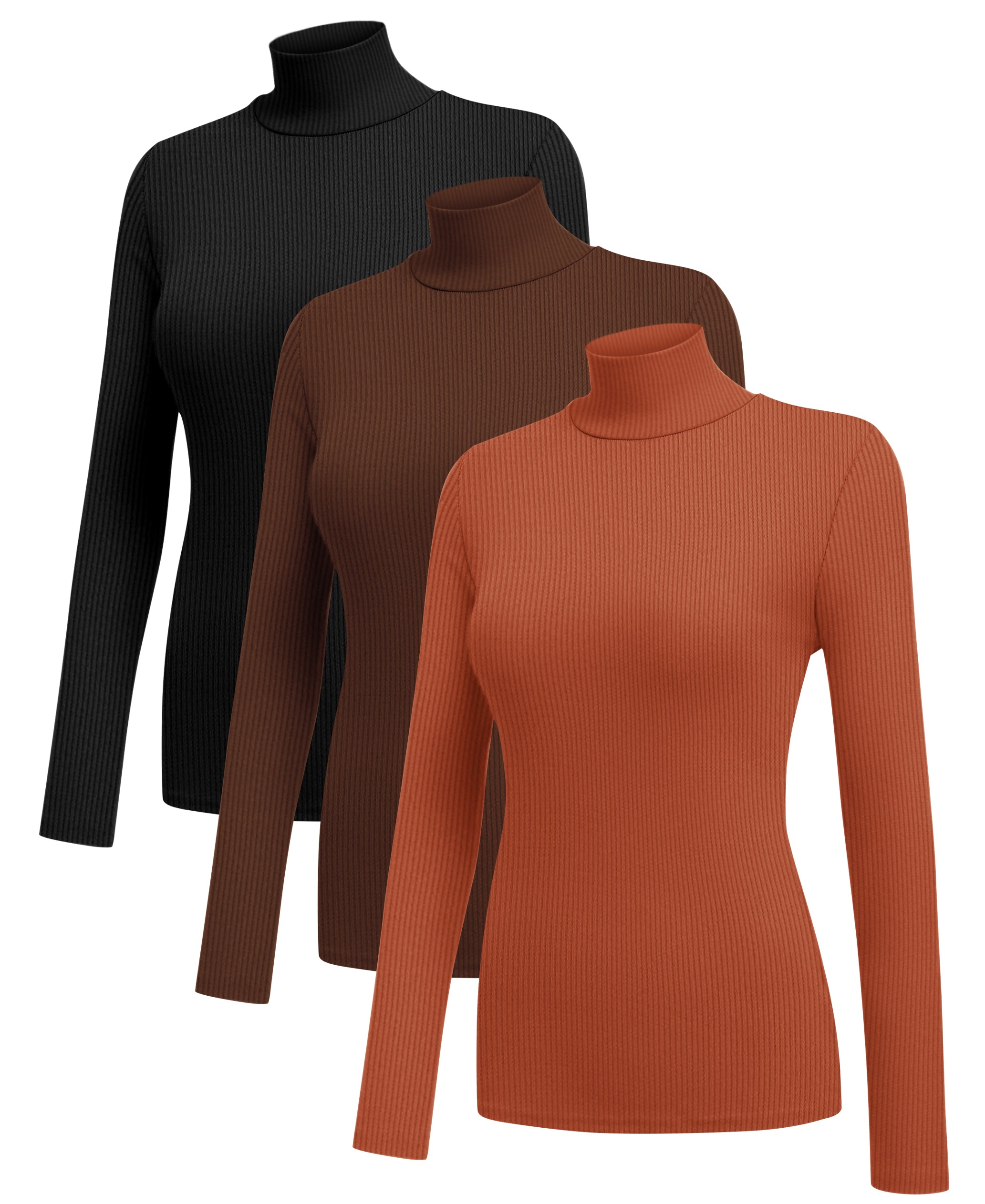 3 Pack Turtleneck Ribbed Thermal (US Only)