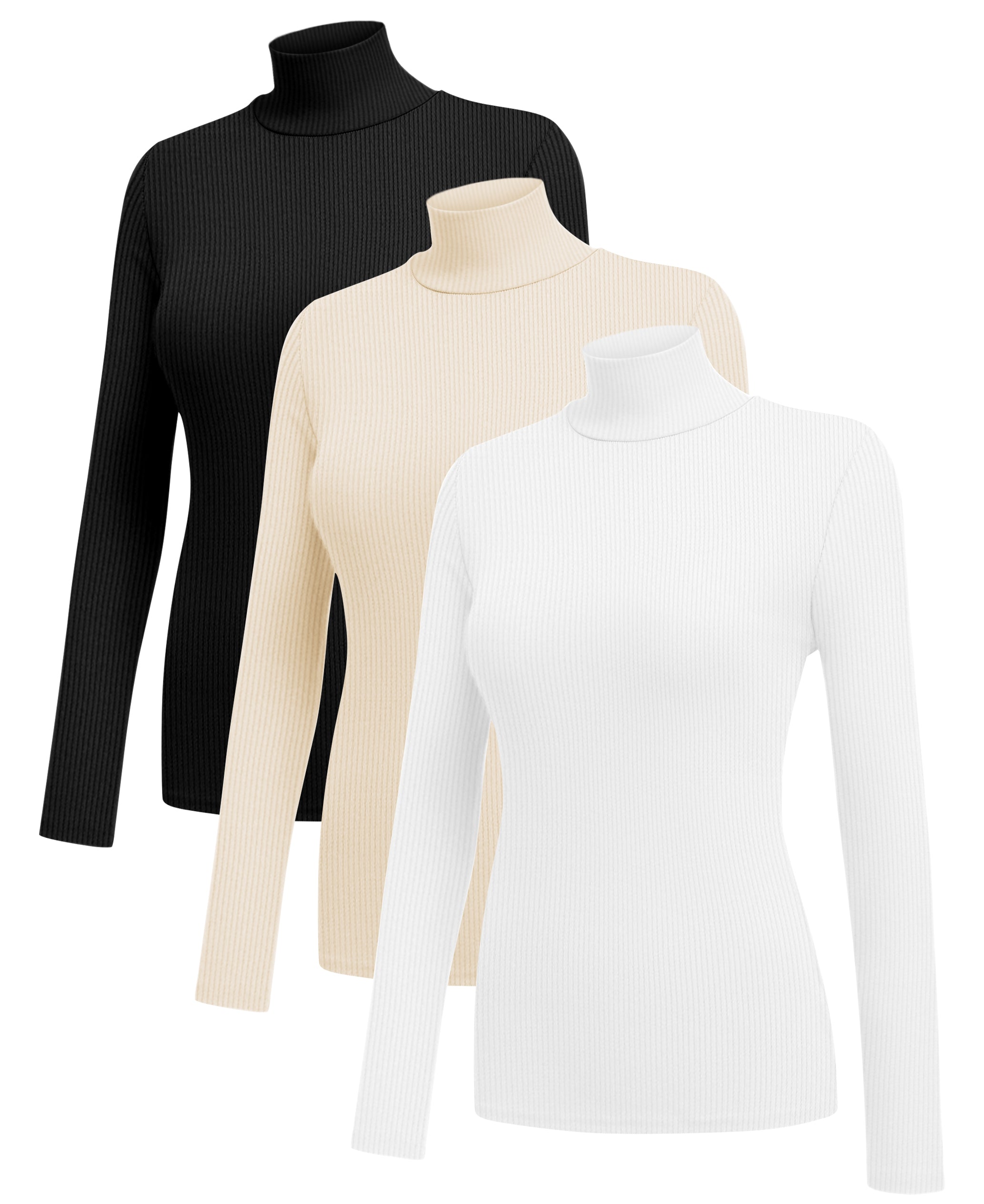 3 Pack Turtleneck Ribbed Thermal (US Only)