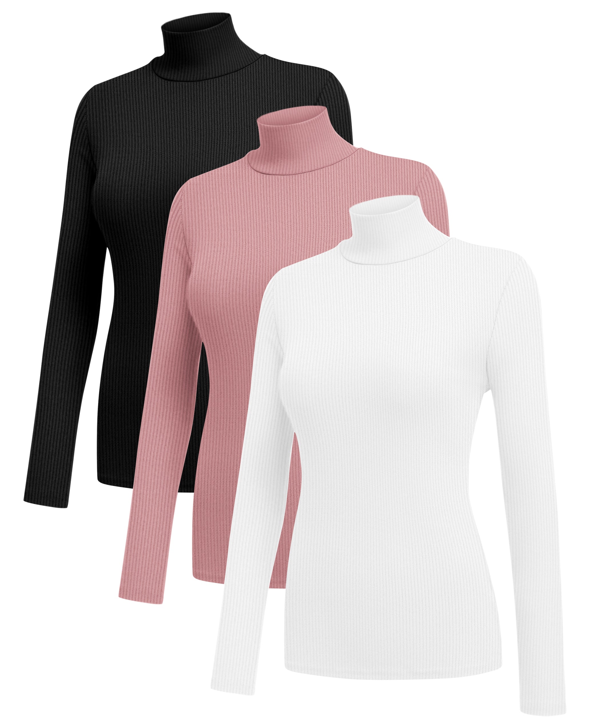 3 Pack Turtleneck Ribbed Thermal (US Only)