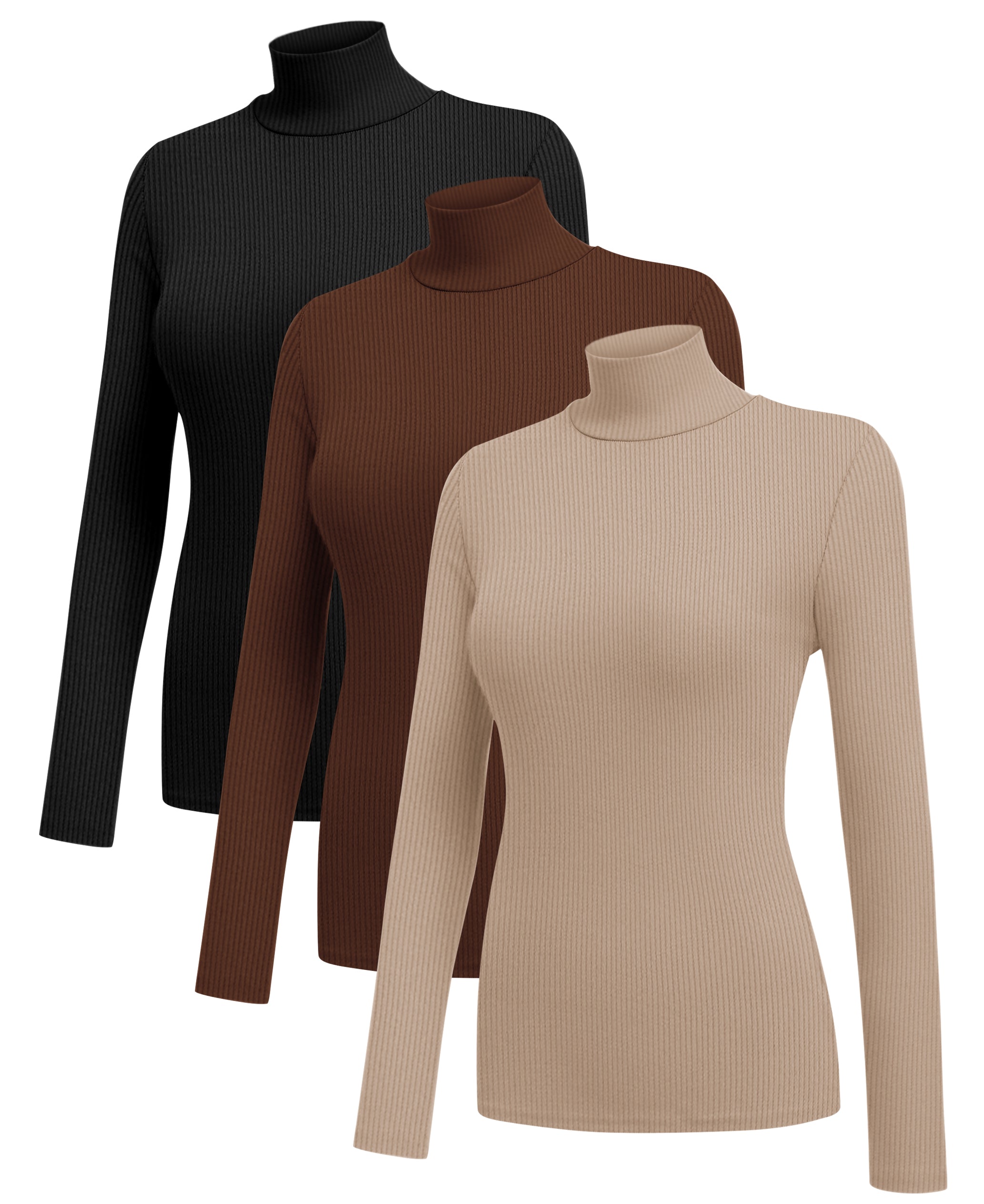 3 Pack Turtleneck Ribbed Thermal (US Only)