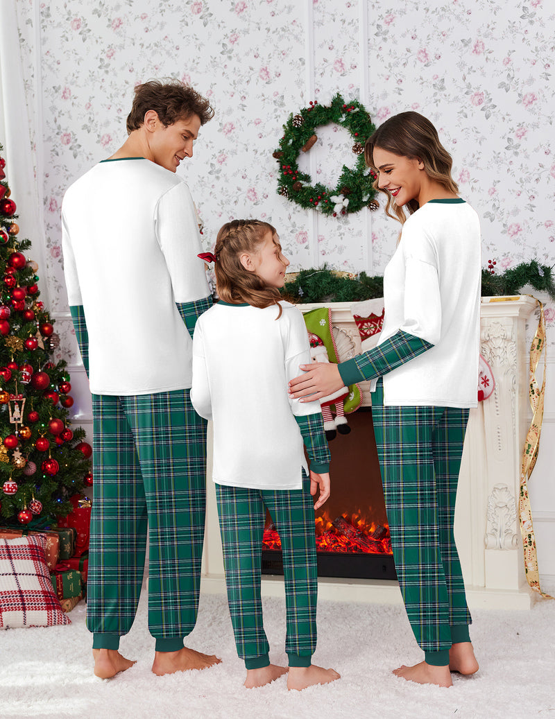 Ekouaer Family Christmas Soft Pajamas Matching Sets