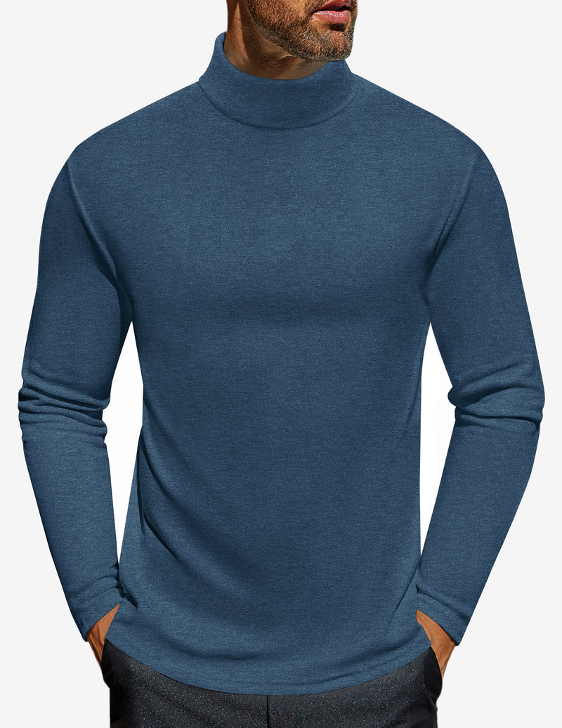 Men's Turtleneck Long Sleeve Turtle Neck Shirts