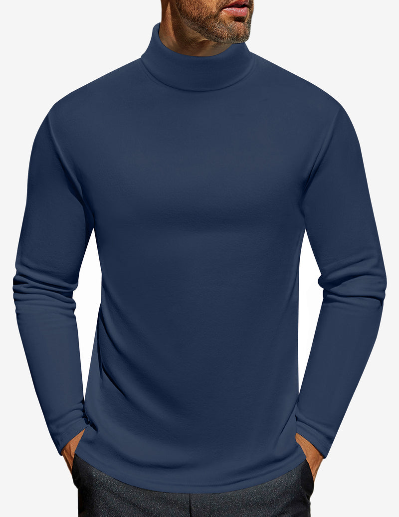 Men's Turtleneck Long Sleeve Turtle Neck Shirts
