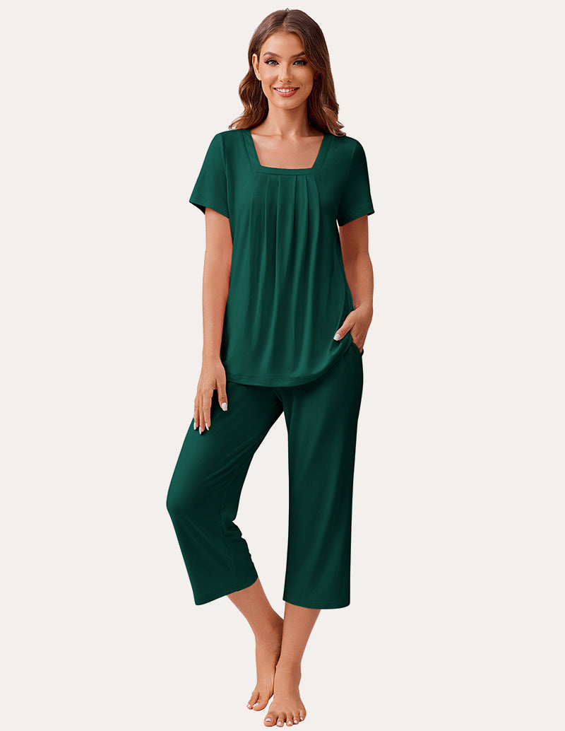 Soft Square Neck Pajama Set (US Only)