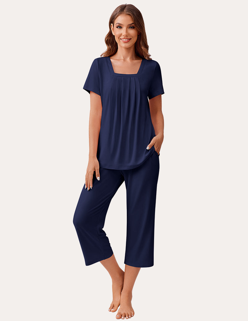 Soft Square Neck Pajama Set (US Only)