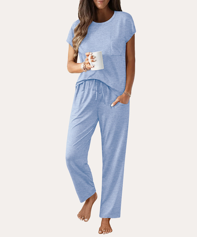 Soft Cap Sleeve Pajama Sets (US Only)