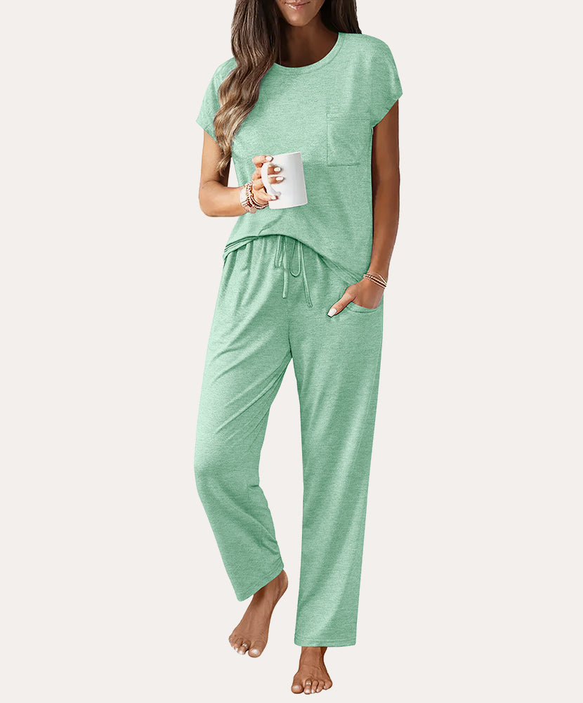 Soft Cap Sleeve Pajama Sets (US Only)