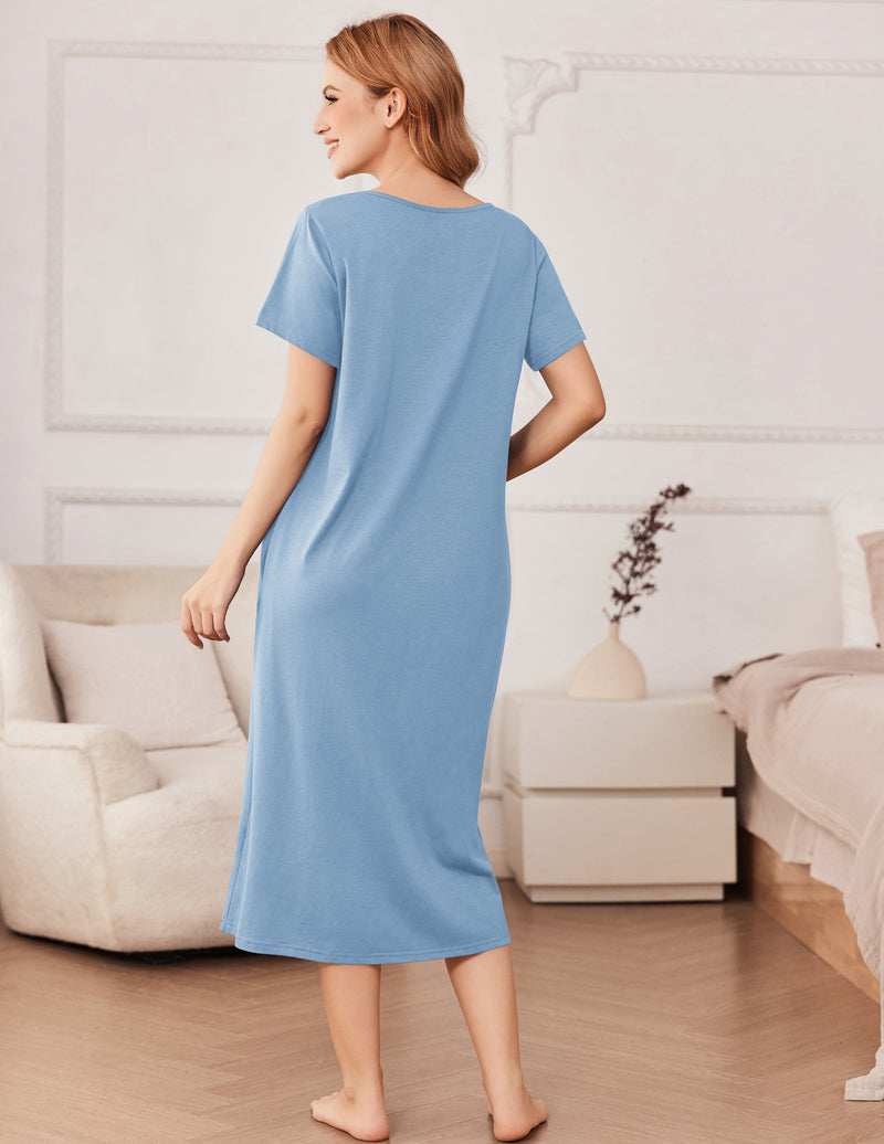 Cotton Nightgowns for Women Long House Dresses