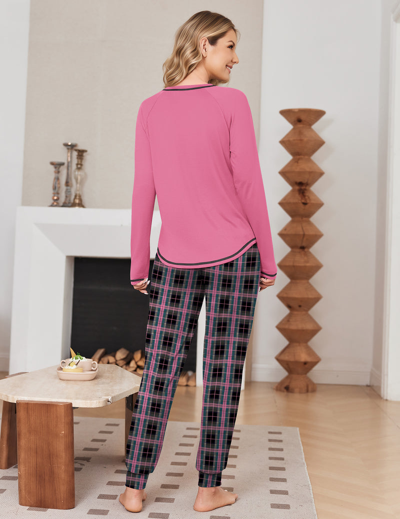 Teddy Pajama Sets 2 Piece Long Sleeves and Joggers Set