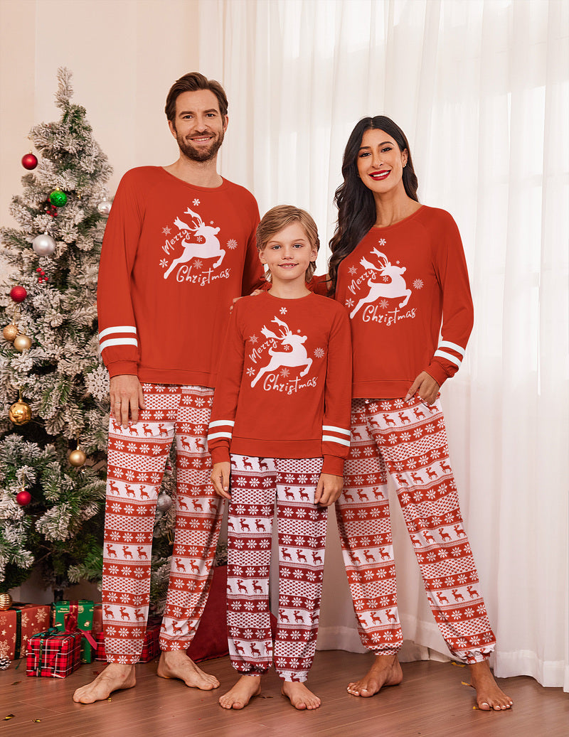 Family Christmas Pajamas Matching Sets Couple Pjs Set