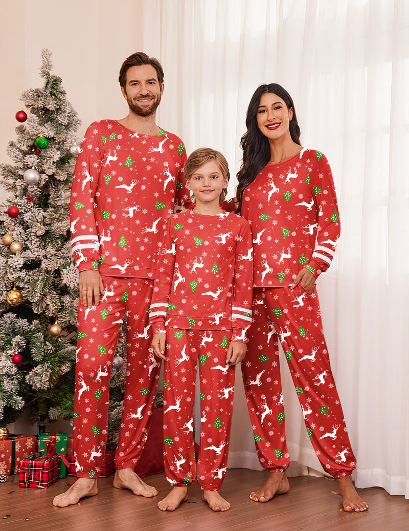 Family Christmas Pajamas Matching Sets Couple Pjs Set