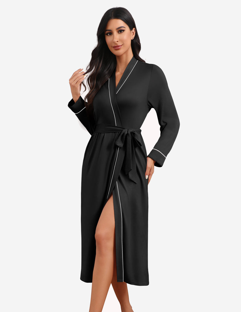 Ekouaer Teddy Robes Lightweight Soft Knit Bathrobe