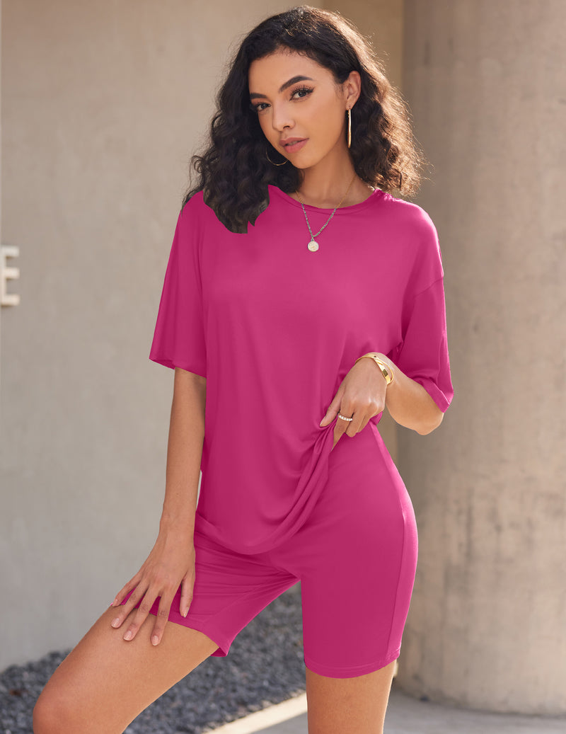Ekouaer 2-Piece Sets Moisture Wicking Summer Outfits
