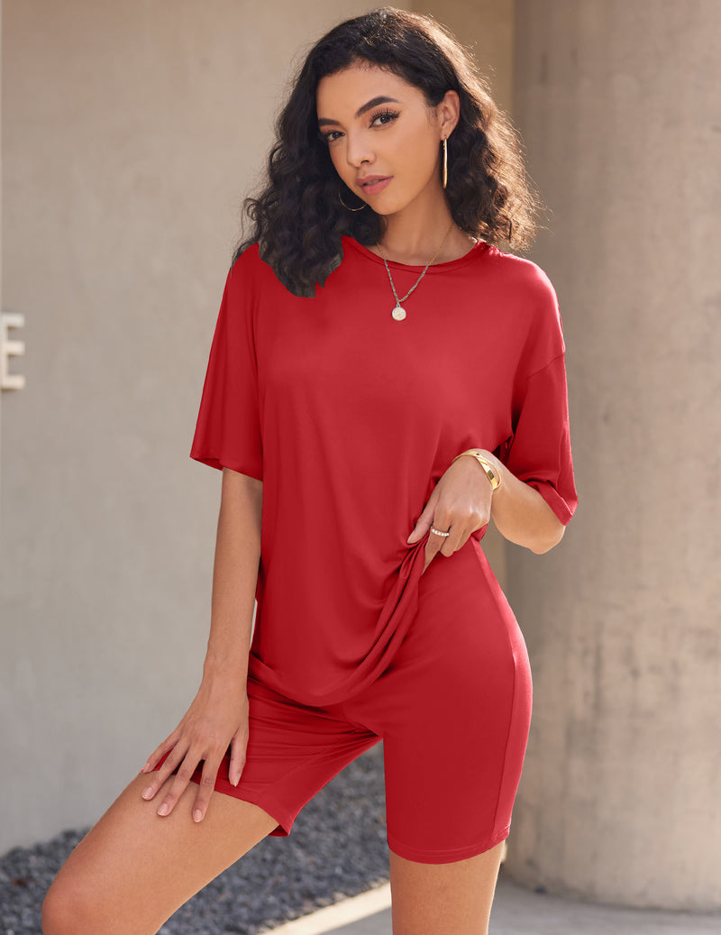 Ekouaer 2-Piece Sets Moisture Wicking Summer Outfits
