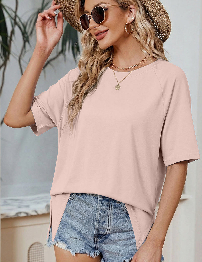 Ekouaer Two Piece Short Sleeve Moisture-Wicking Summer Set