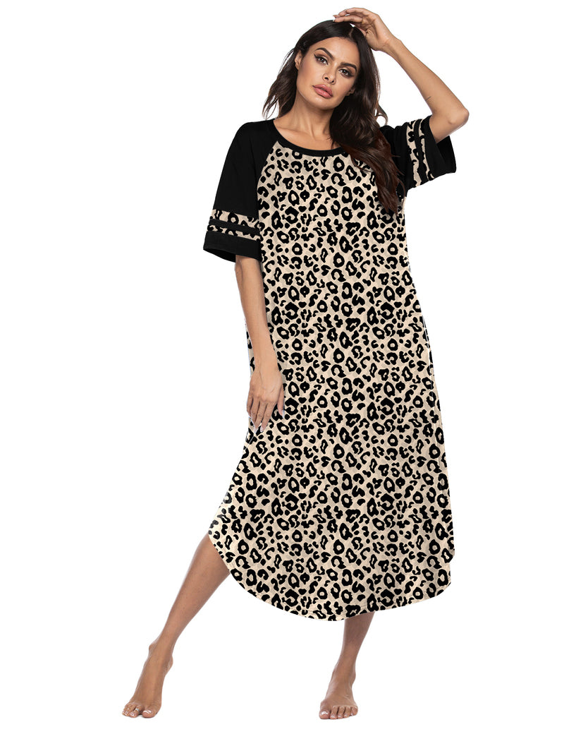 Ekouaer Cotton Long Plus Size Night Gowns