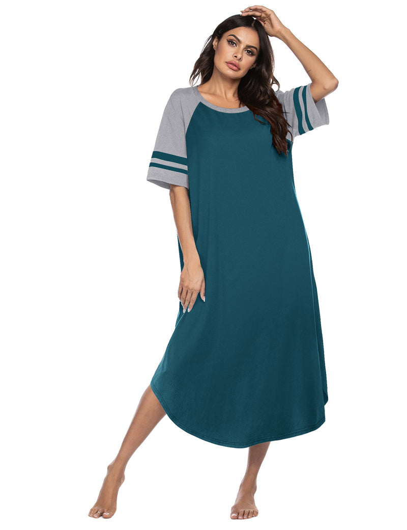 Ekouaer Cotton Long Plus Size Night Gowns
