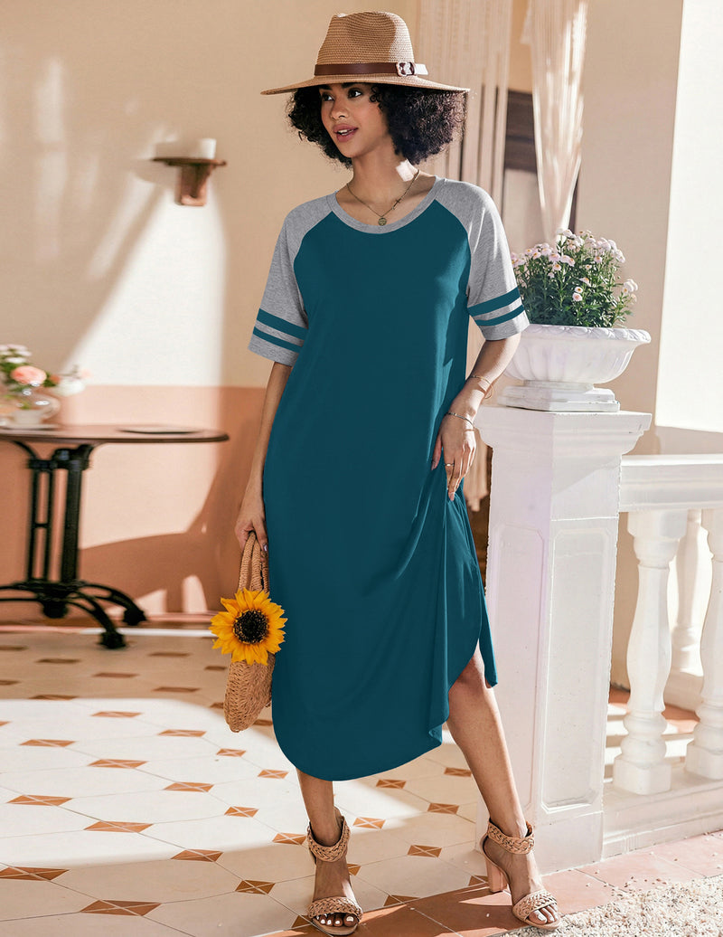 Ekouaer Cotton Long Plus Size Night Gowns