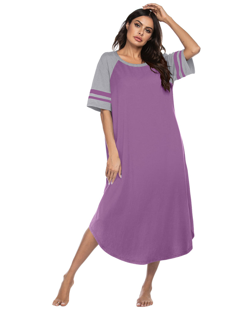 Ekouaer Cotton Long Plus Size Night Gowns