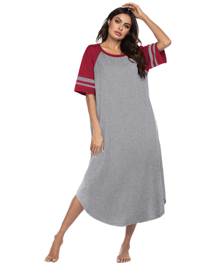 Ekouaer Cotton Long Plus Size Night Gowns