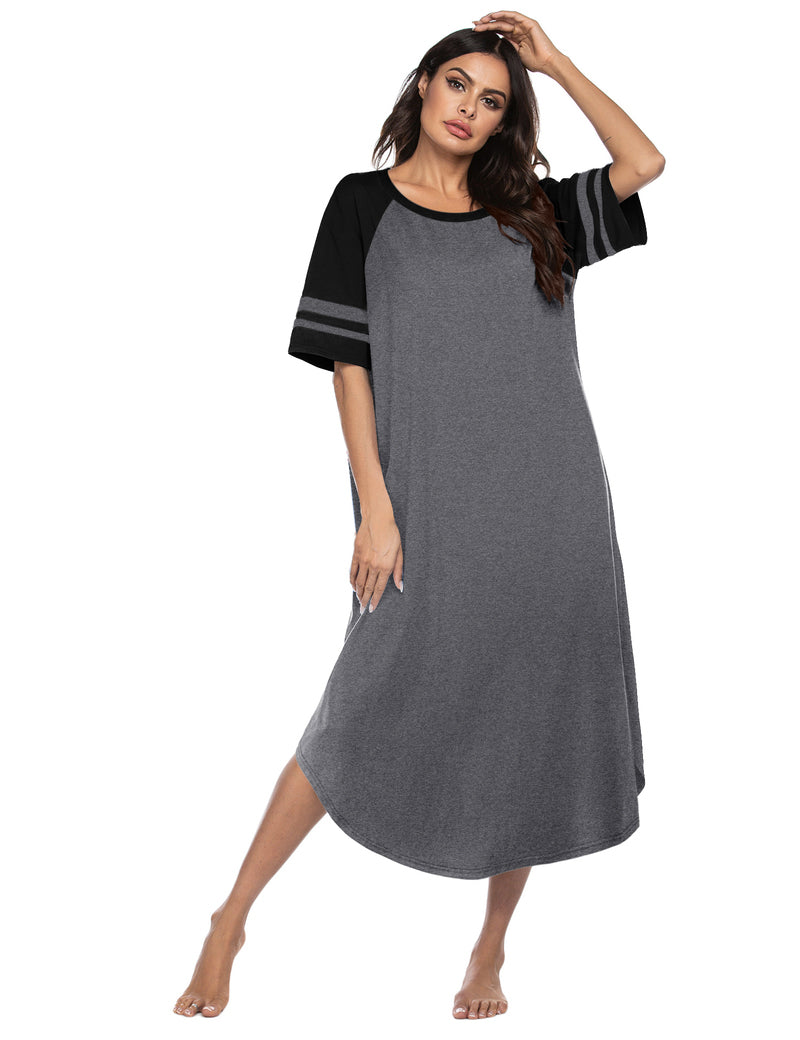 Ekouaer Cotton Long Plus Size Night Gowns